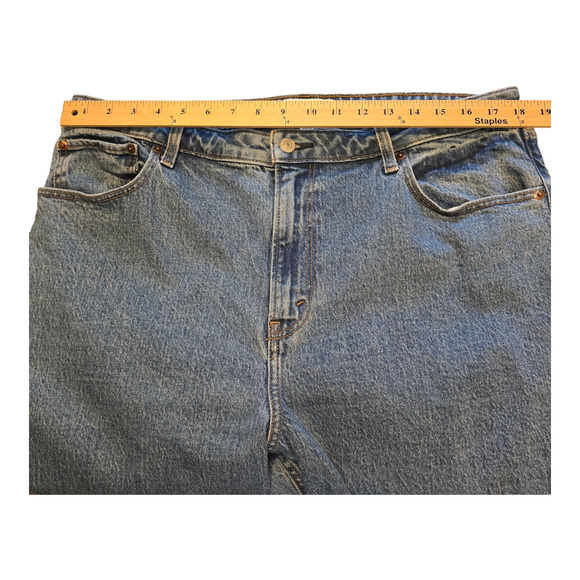 Abercrombie & Fitch Blue Straight Leg Jeans - Picture 10 of 13